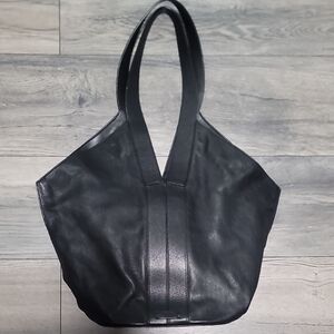 Vince Camuto Black Leather Tote